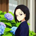 眼鏡さん　紫陽花 4枚目