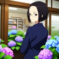 眼鏡さん　紫陽花 2枚目
