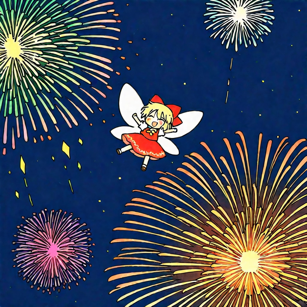 花火と妖精ちゃん
