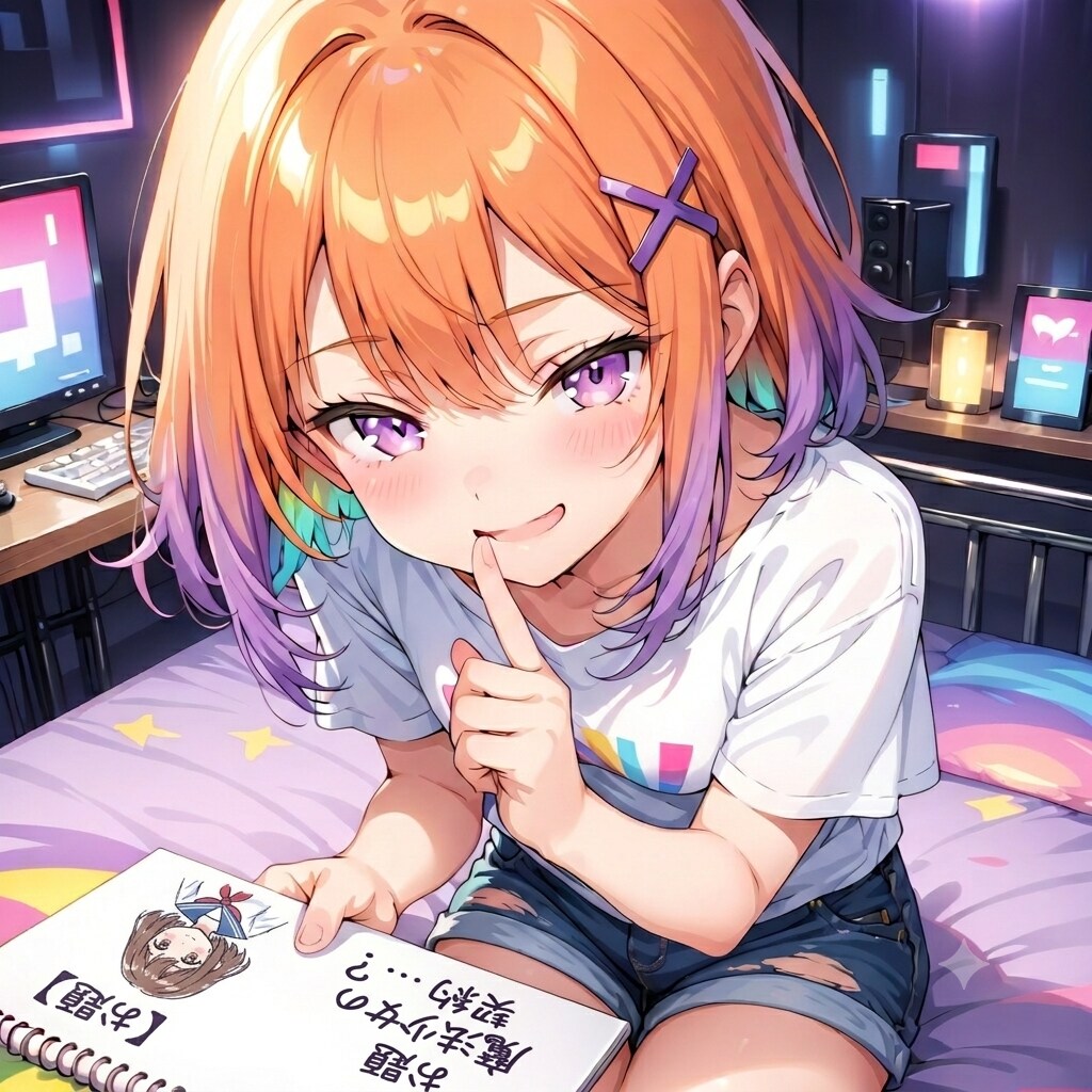 また、企画にハマってるよ。この子は...
