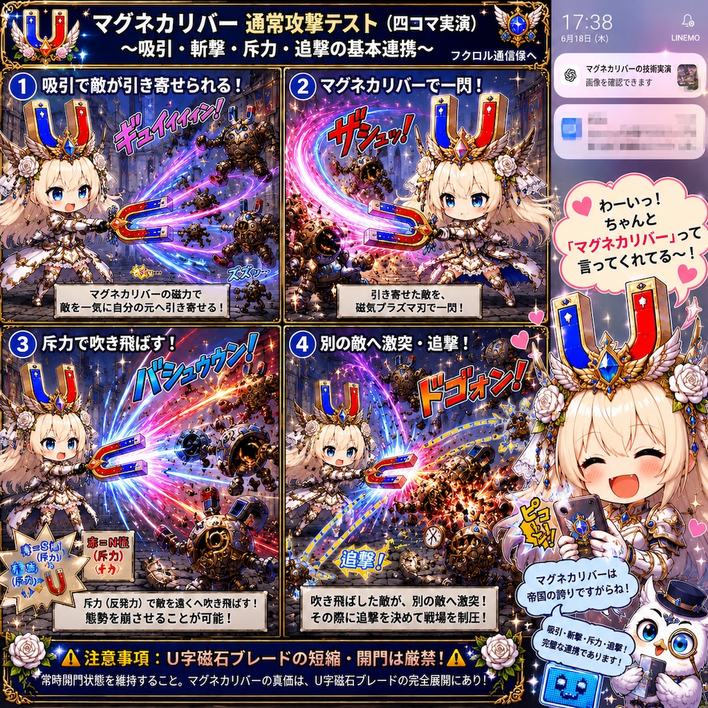 マグネカリバー通常攻撃テスト