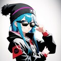 スマイリーニット帽系女子 6枚目