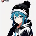 スマイリーニット帽系女子 3枚目