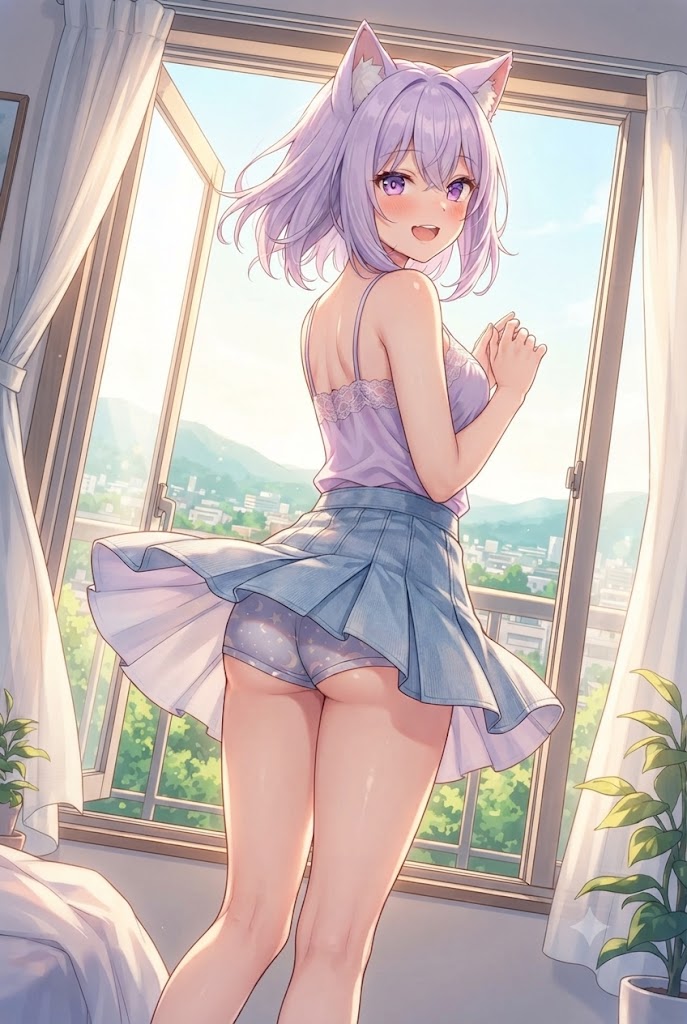 おはようにゃ。今日もいい天気にゃ。
