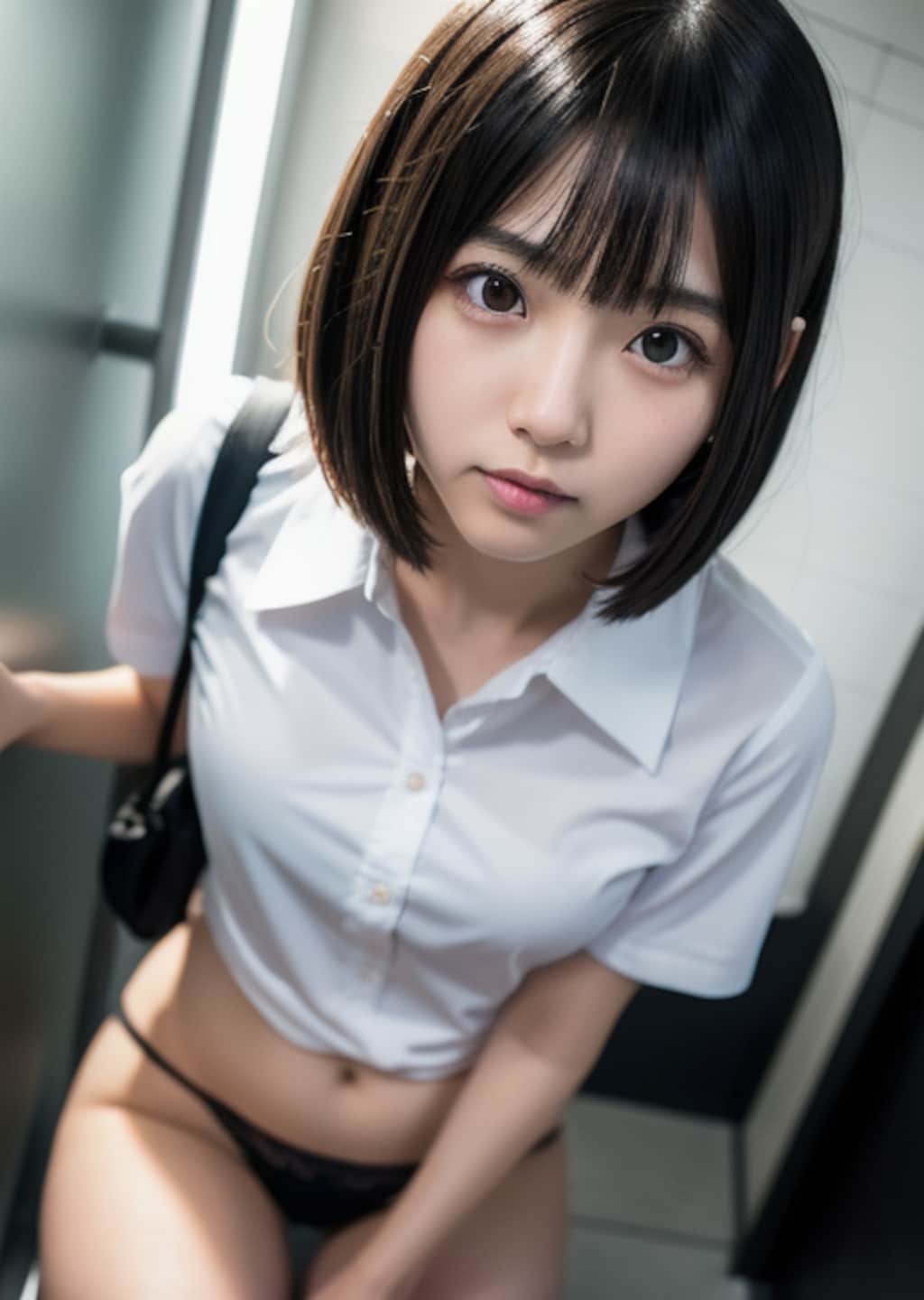 おはよご...!ス、、すっ。。スカート履き忘れてるーーーーーー！！！！！！！？？