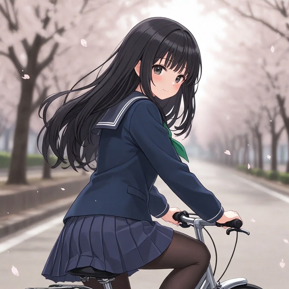 通学路にて | の人気AIイラスト・グラビア