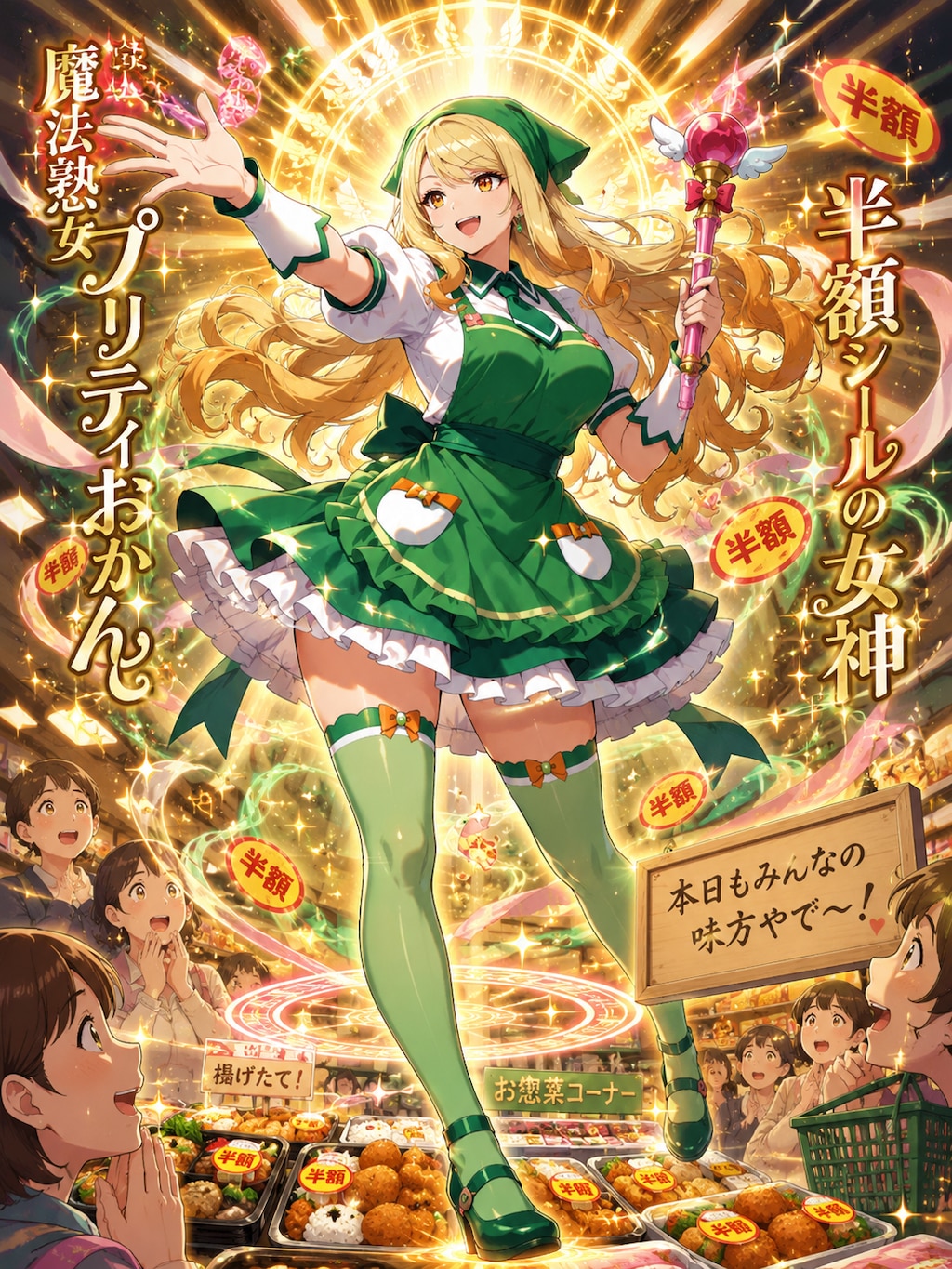 スーパーちちぷいでパートする魔法熟女プリティおかん