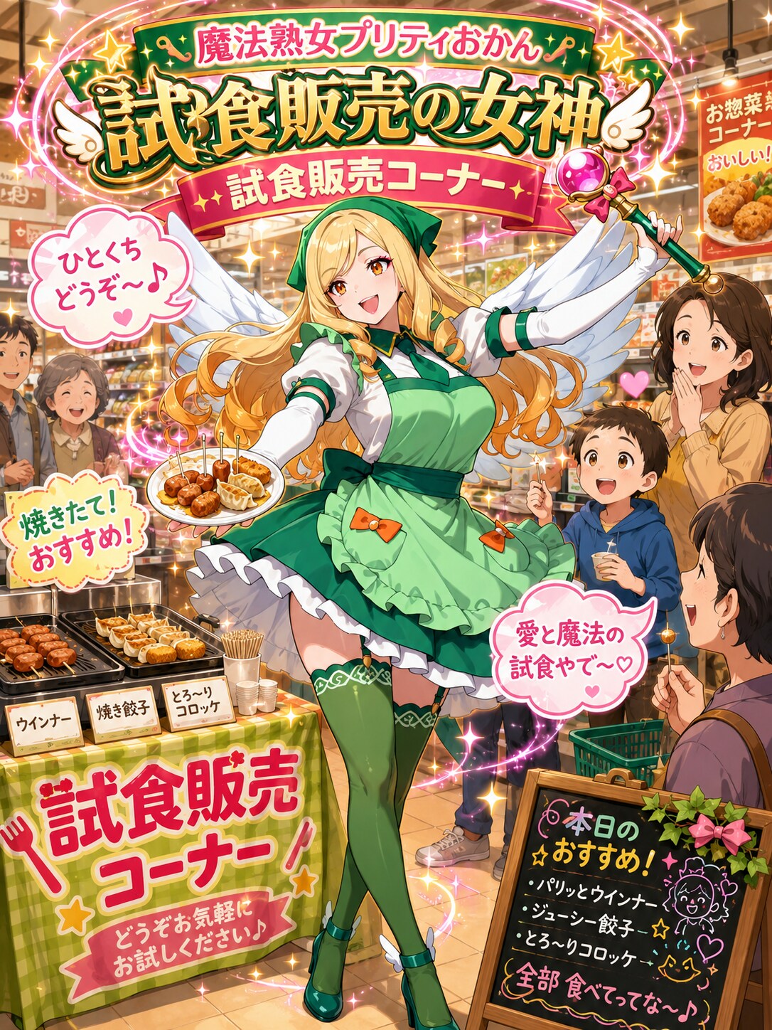 スーパーちちぷいでパートする魔法熟女プリティおかん