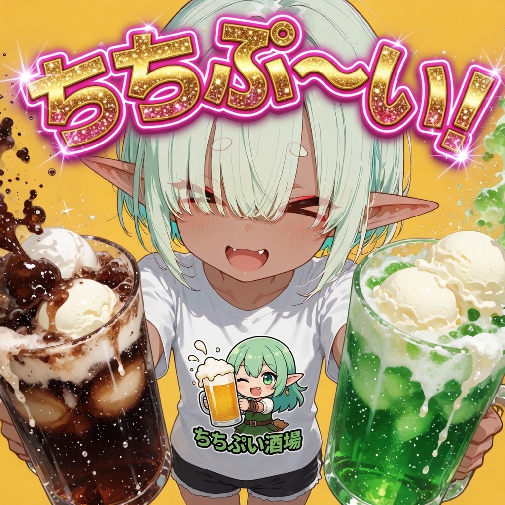 ジュースで ちちぷ～い♪ | の人気AIイラスト・グラビア