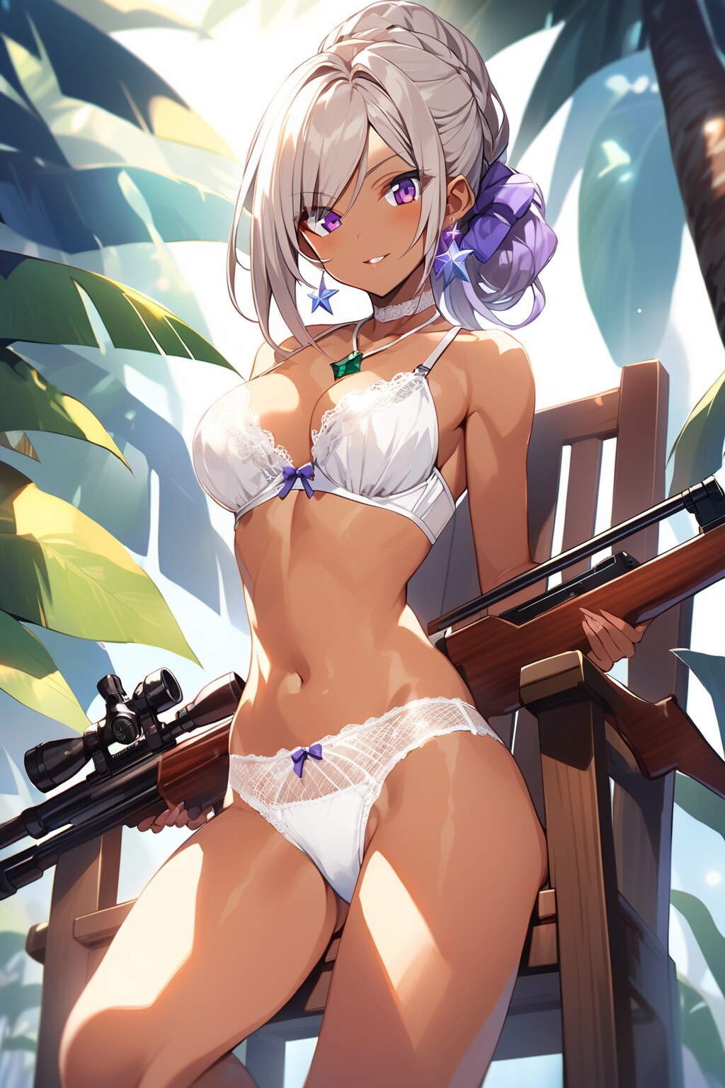 ダークエルフのスナイパー 「あんたの敵は、全員始末したぜ！」 ー Ver.01 #品質ガチャ未適用ー