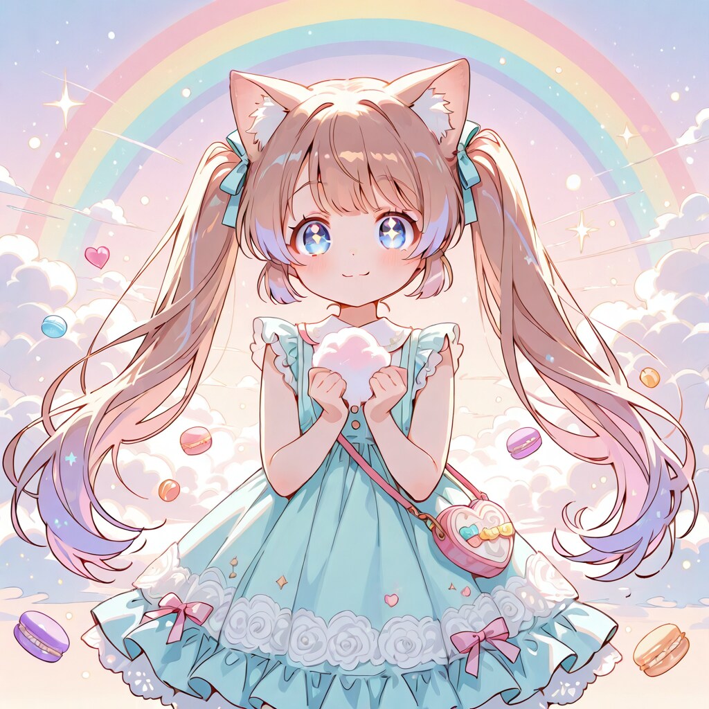 甘いお菓子と小さな女の子