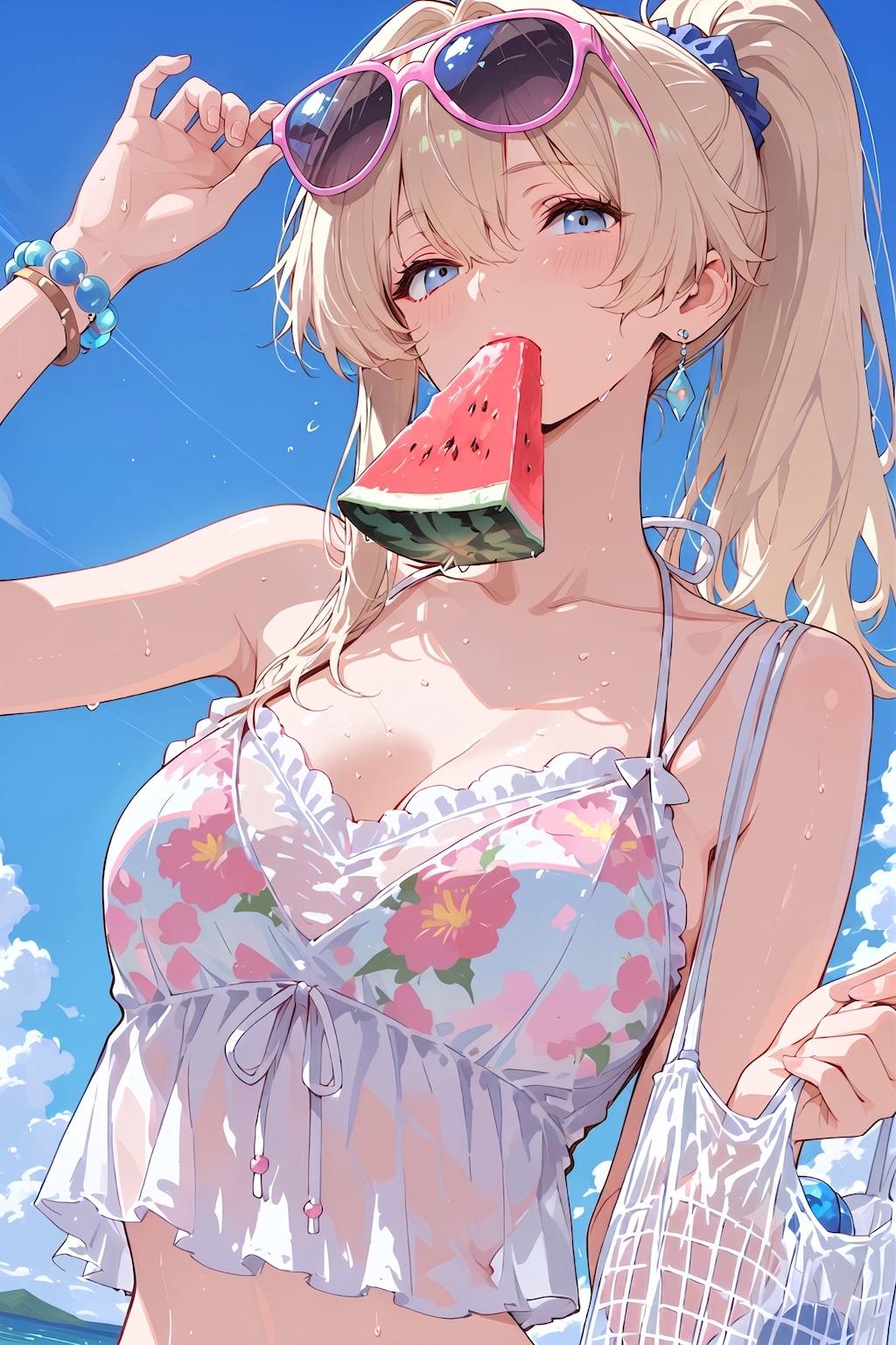スイカもらった～
