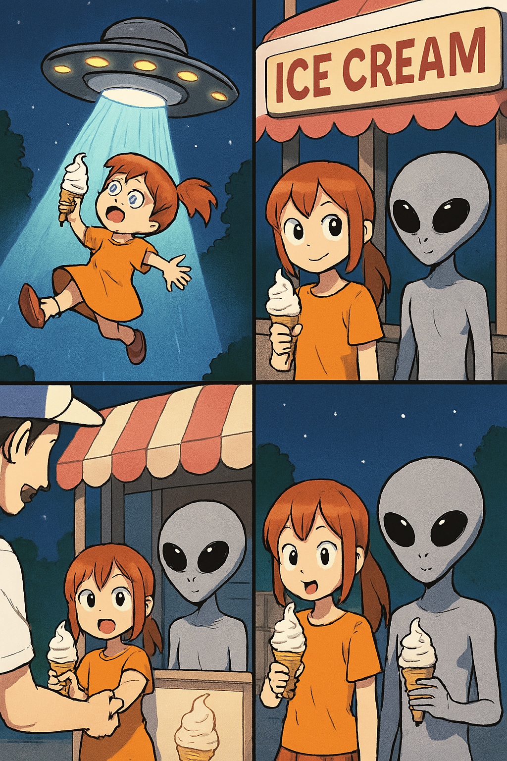 昔の生成の漫画っぽい絵