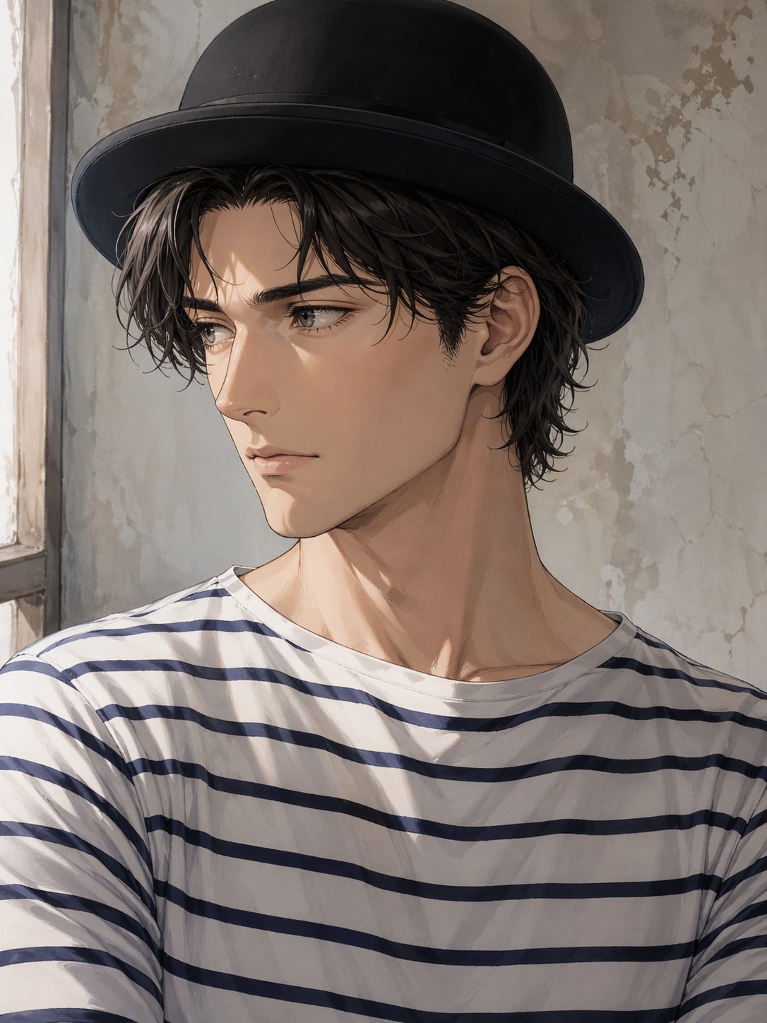 バスクシャツの男性 | の人気AIイラスト・グラビア