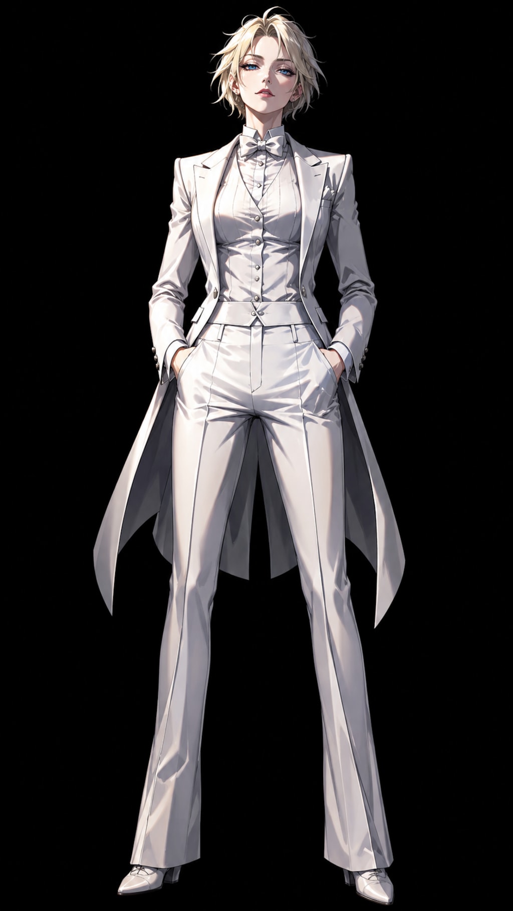 白服を着た悪役