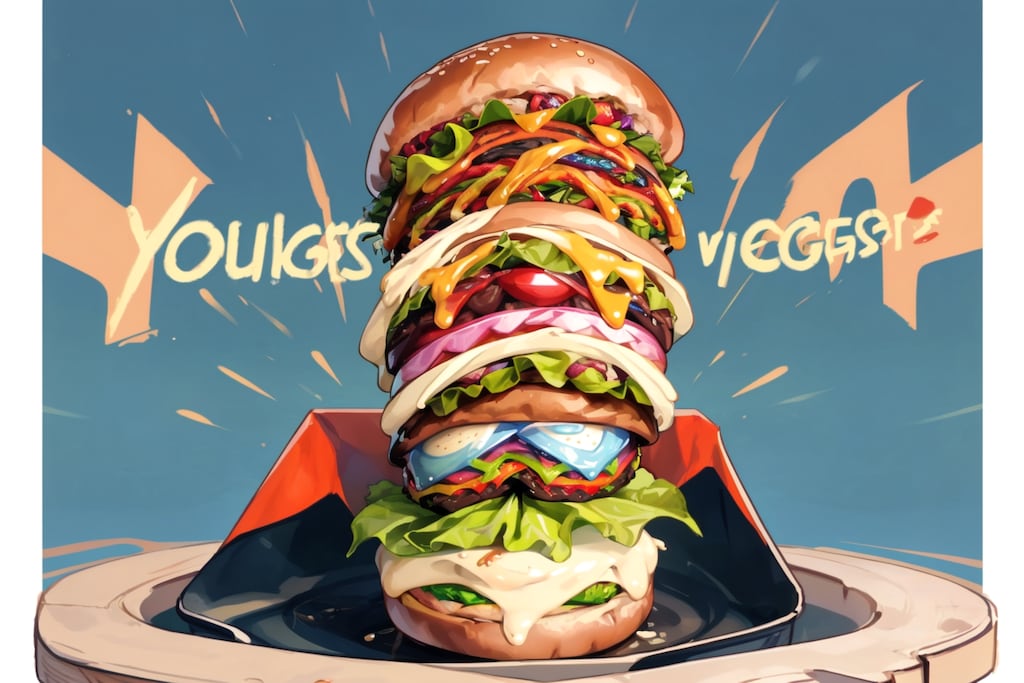 焼きそばバーガー