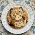 パンケーキアートになったツインテ珠樹ちゃん 2枚目