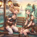 黄昏の蒸汽港と微笑の絆 2枚目