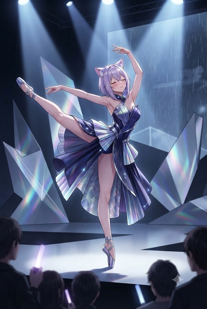 前衛バレエのプリマドンナのシス
