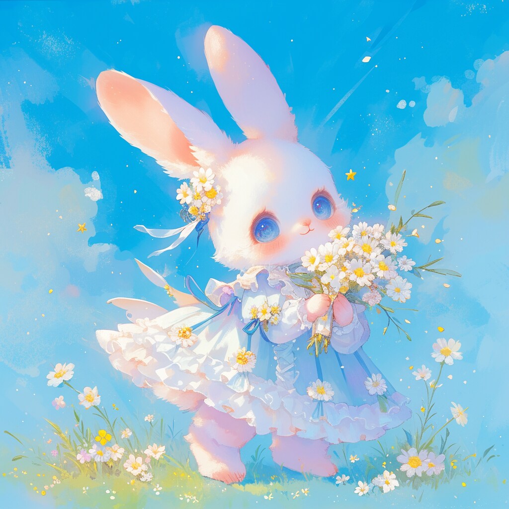 ふわふわの爽やかウサギ🐰