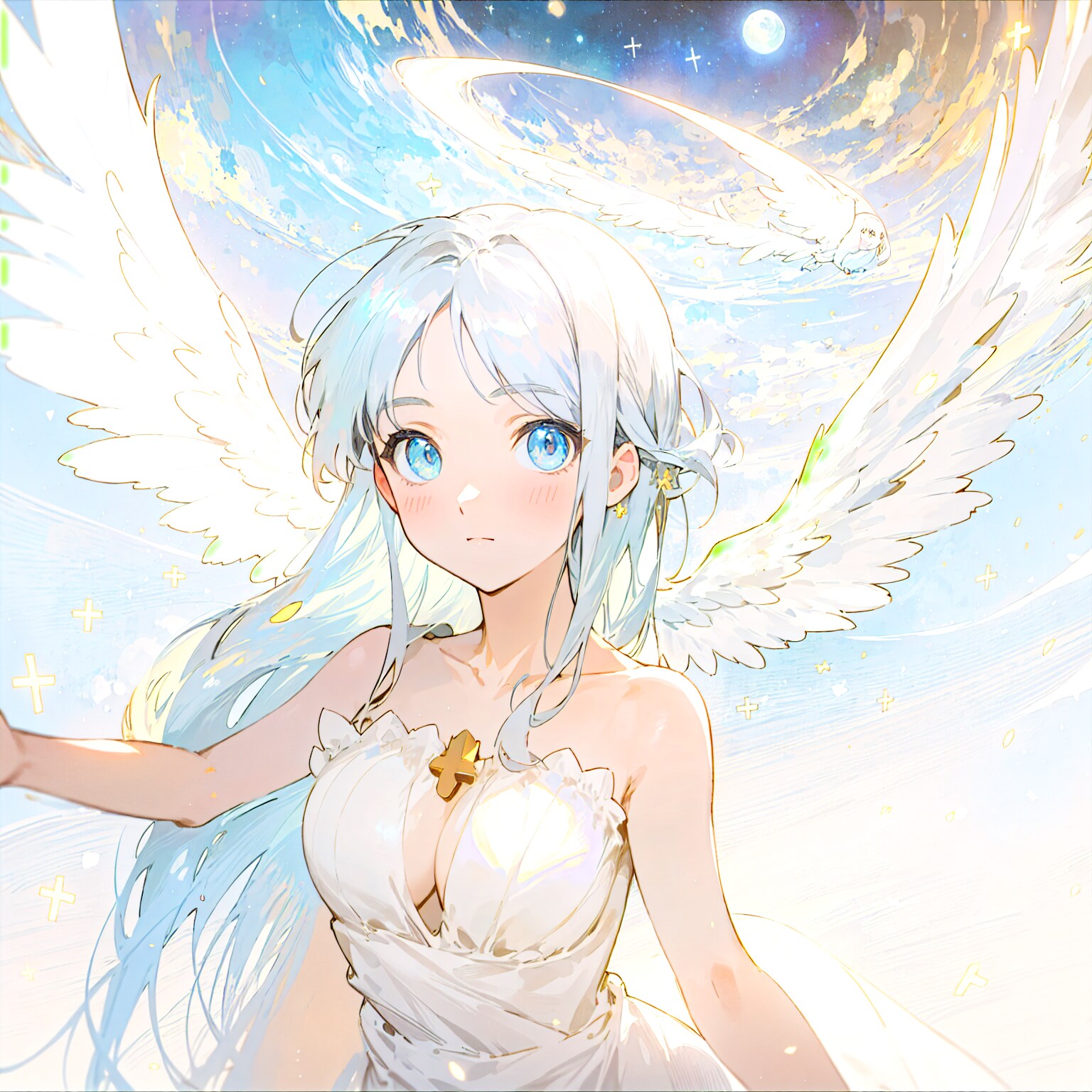 夜空と女神様