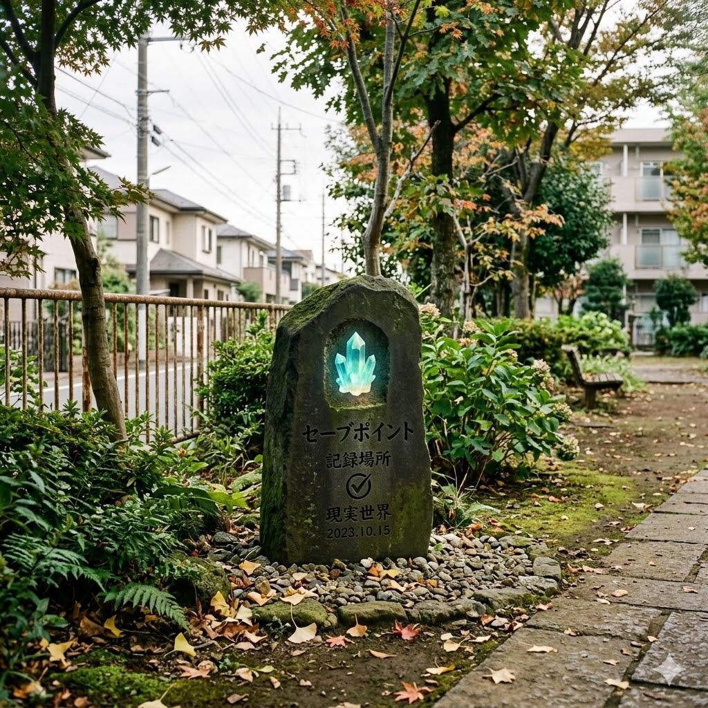 町の中のセーブポイント