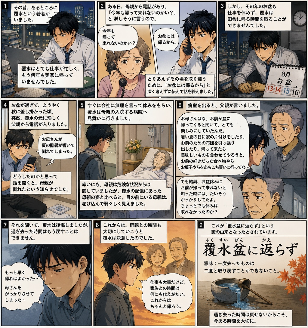 [りめいく]覆水盆に返らず