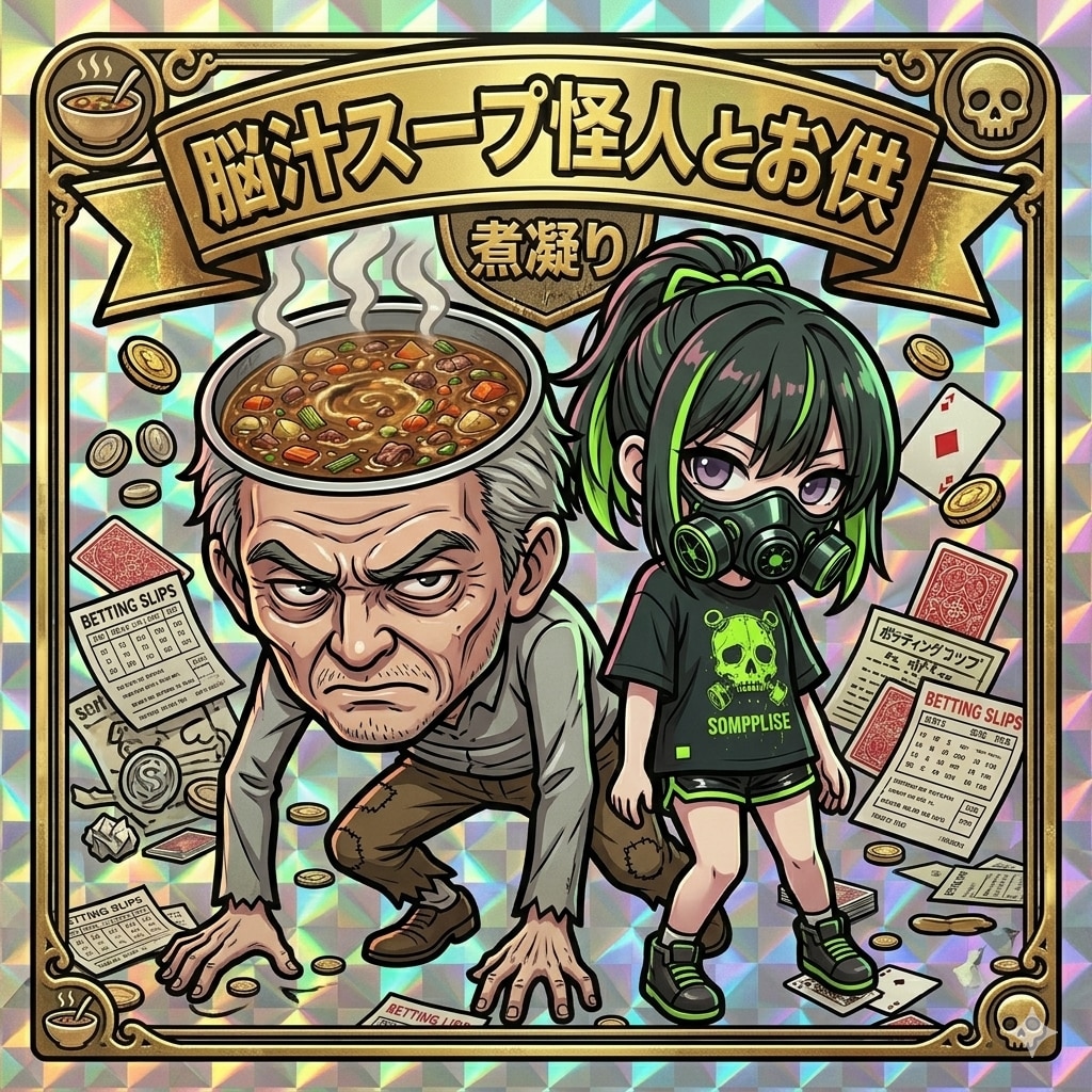 脳汁スープ怪人さんとシール化