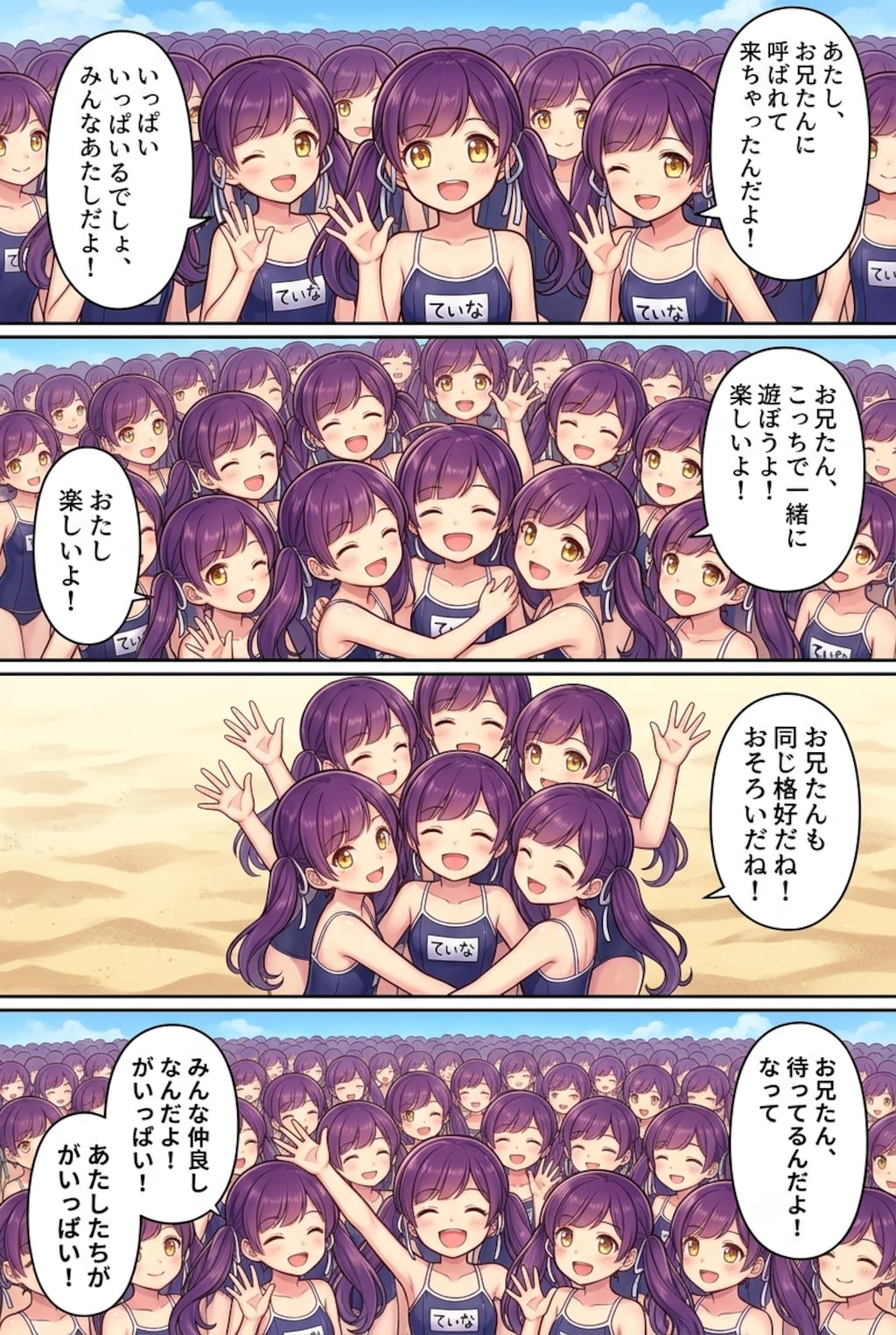 ティナちゃんになっちゃった司令官とティナちゃん達のウェブトゥーン#∞1