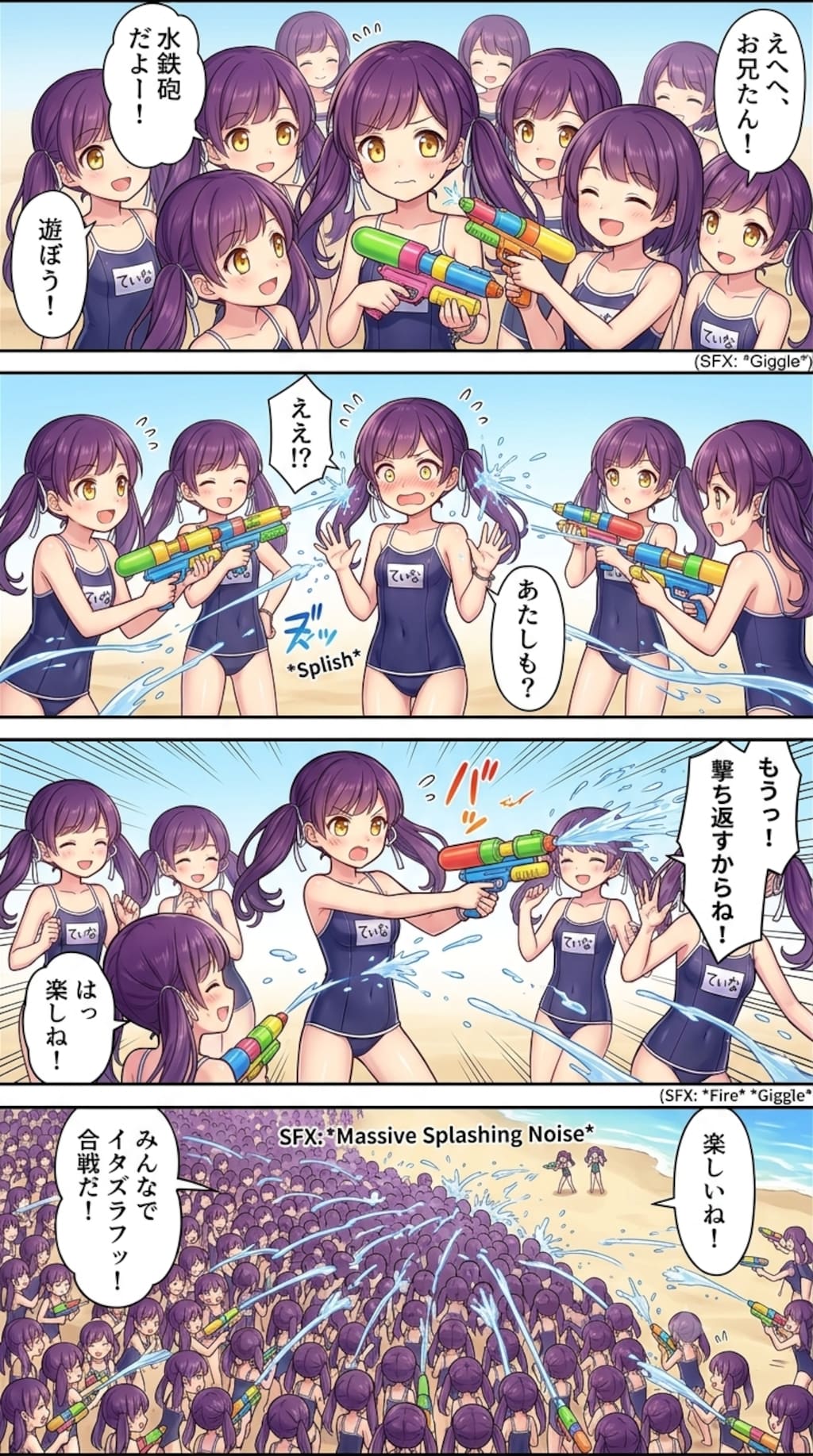 ティナちゃんになっちゃった司令官とティナちゃん達のウェブトゥーン#∞1