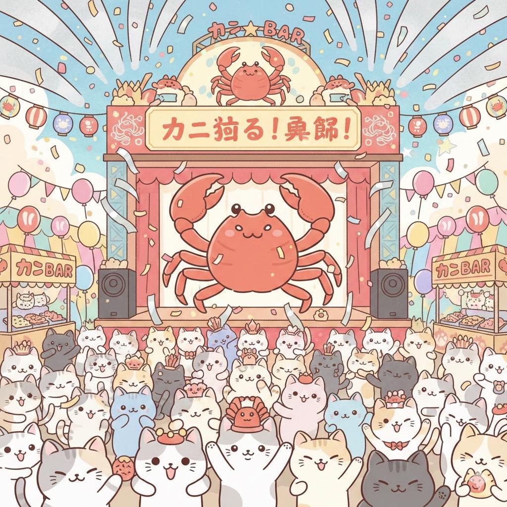開幕❣️🦀💨🐱💨