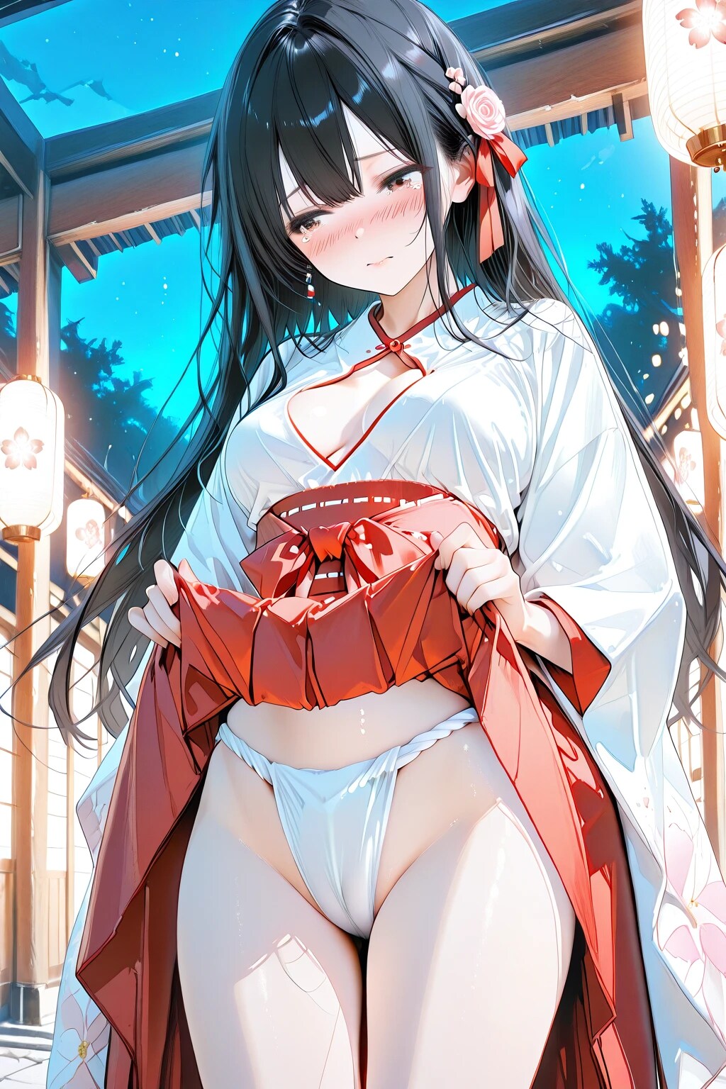 なぜ私まで・・このような装束を身に着けなければ・・ならないのでしょうか・・・