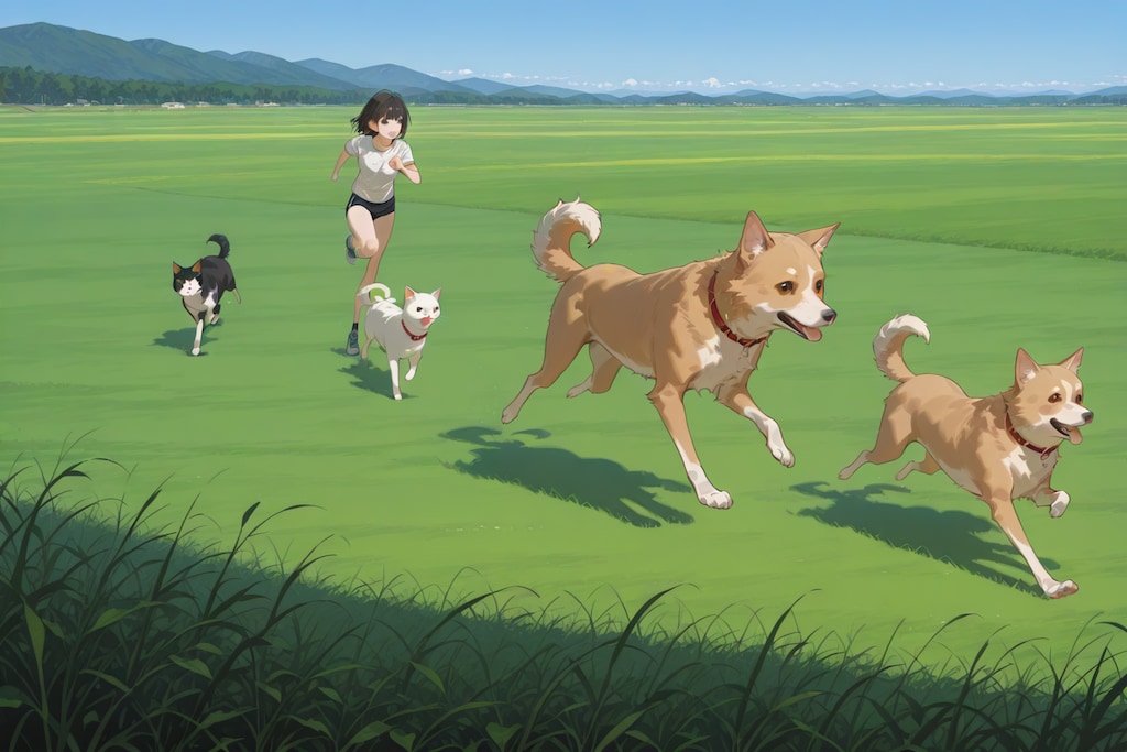 大草原を駆ける