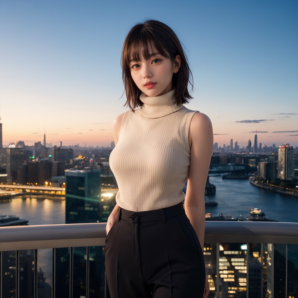 ノースリーブタートルネックニットちゃん 3/10