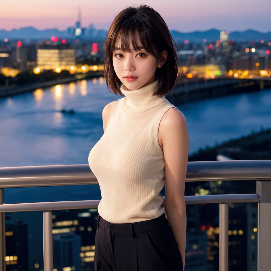 ノースリーブタートルネックニットちゃん 3/10