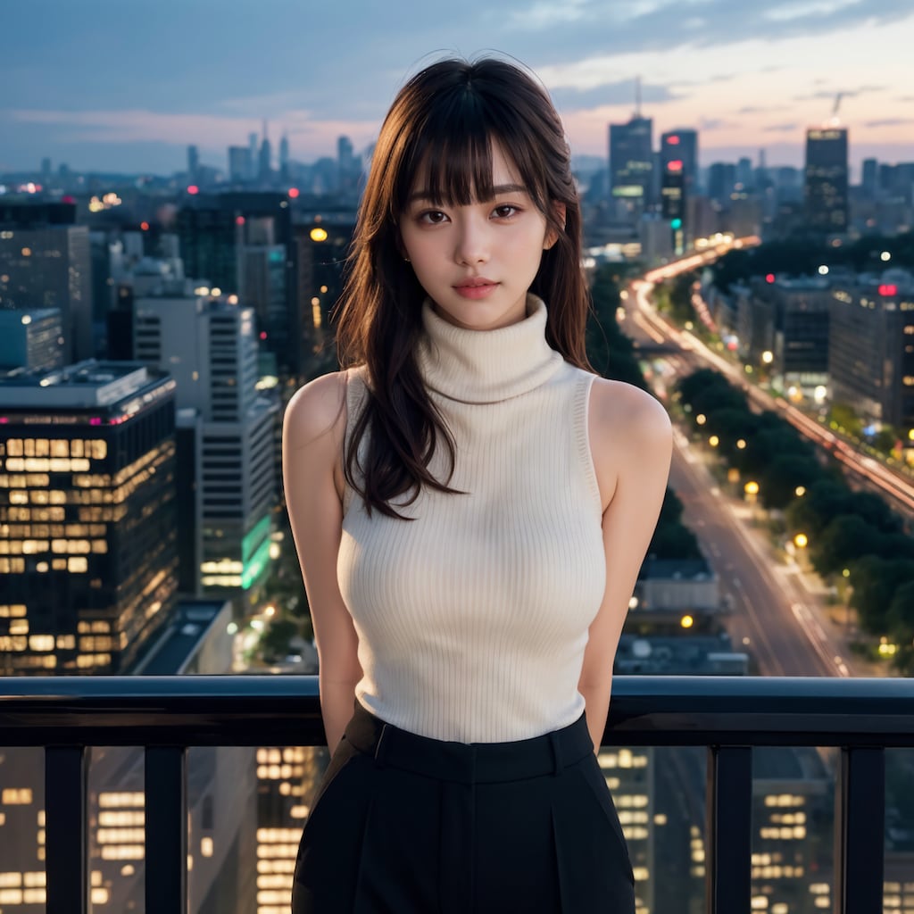 ノースリーブタートルネックニットちゃん 3/10