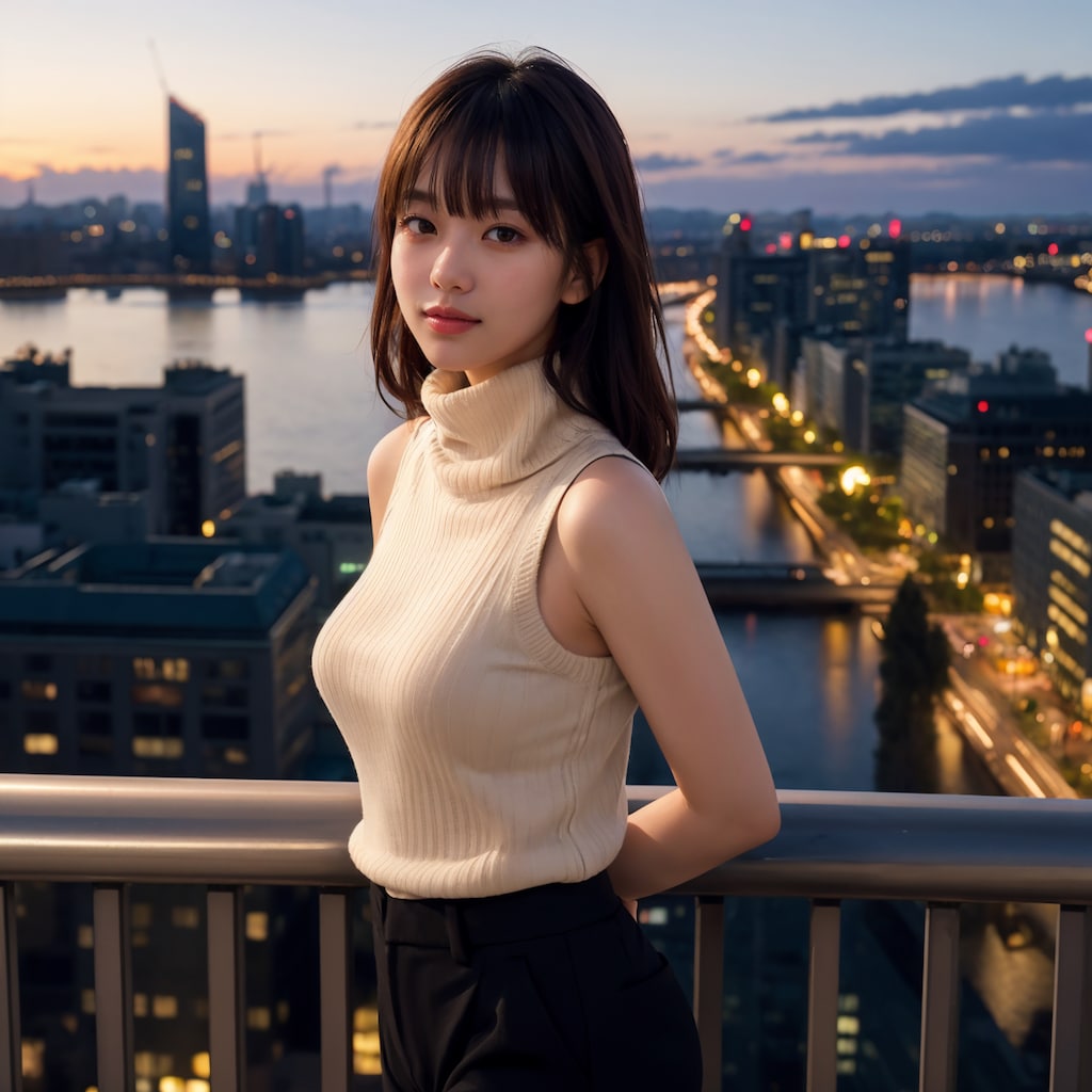 ノースリーブタートルネックニットちゃん 3/10