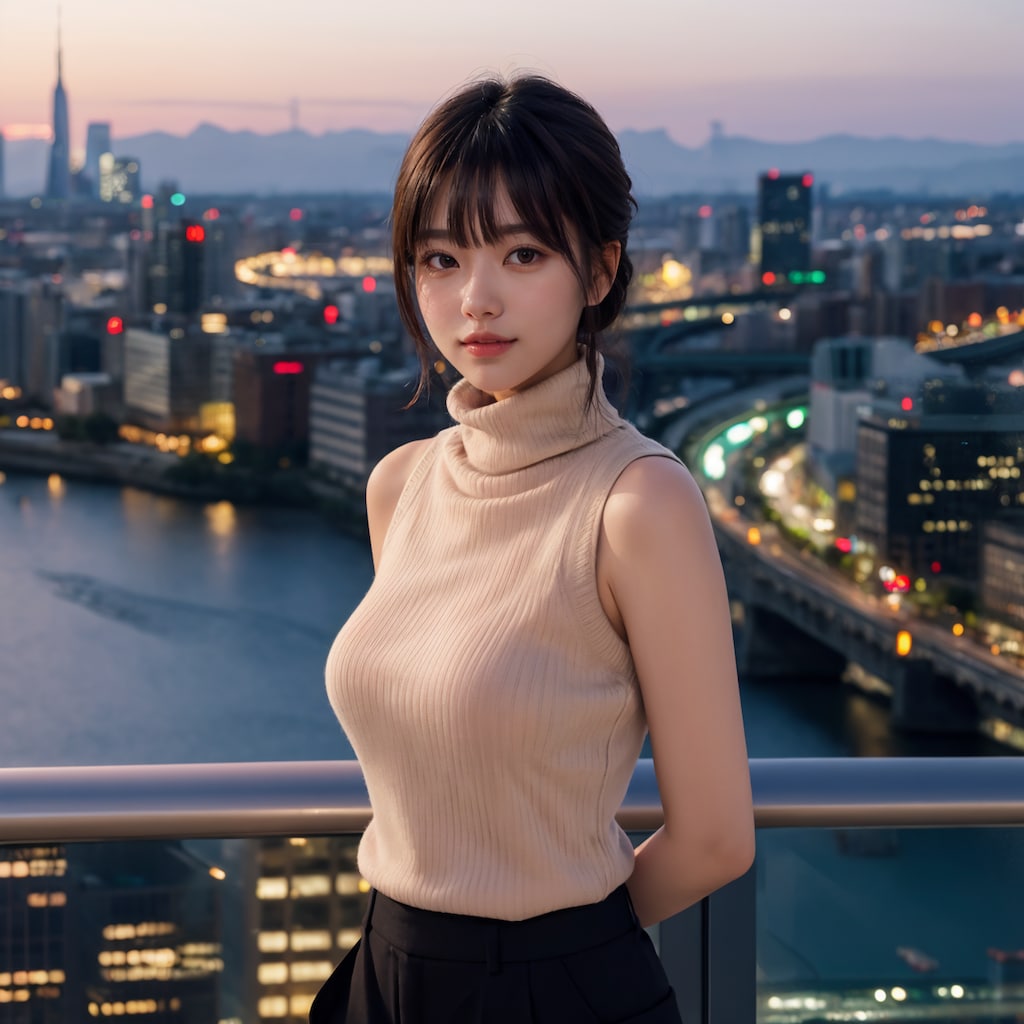 ノースリーブタートルネックニットちゃん 3/10