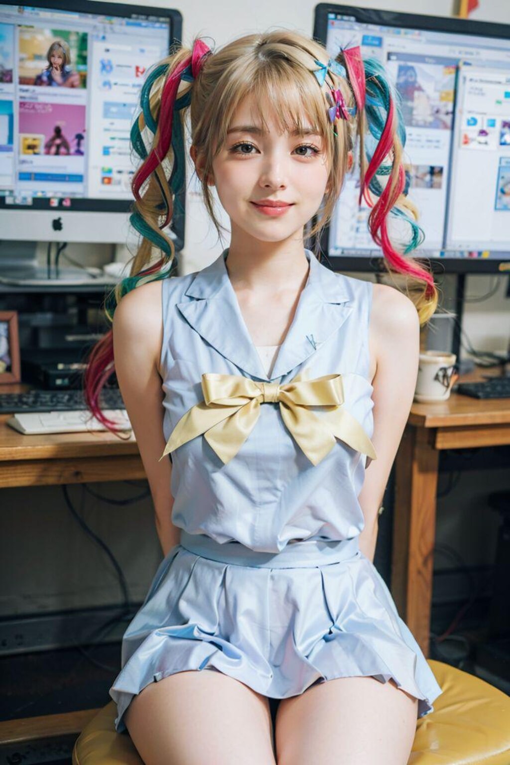 太ももムチムチな超てんちゃんがエチエチ過ぎる💕
