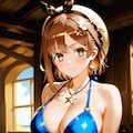 PixAIでビキニ＆ビキニアーマーのライザ👙🎮❤️ 4枚目