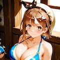 PixAIでビキニ＆ビキニアーマーのライザ👙🎮❤️ 2枚目