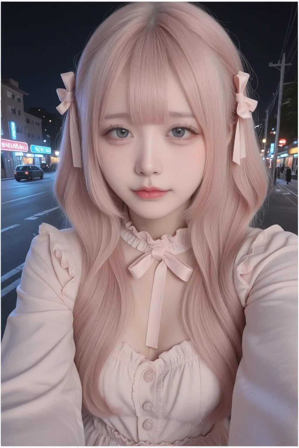 地雷系ちゃんの自撮り001《SeaArt》