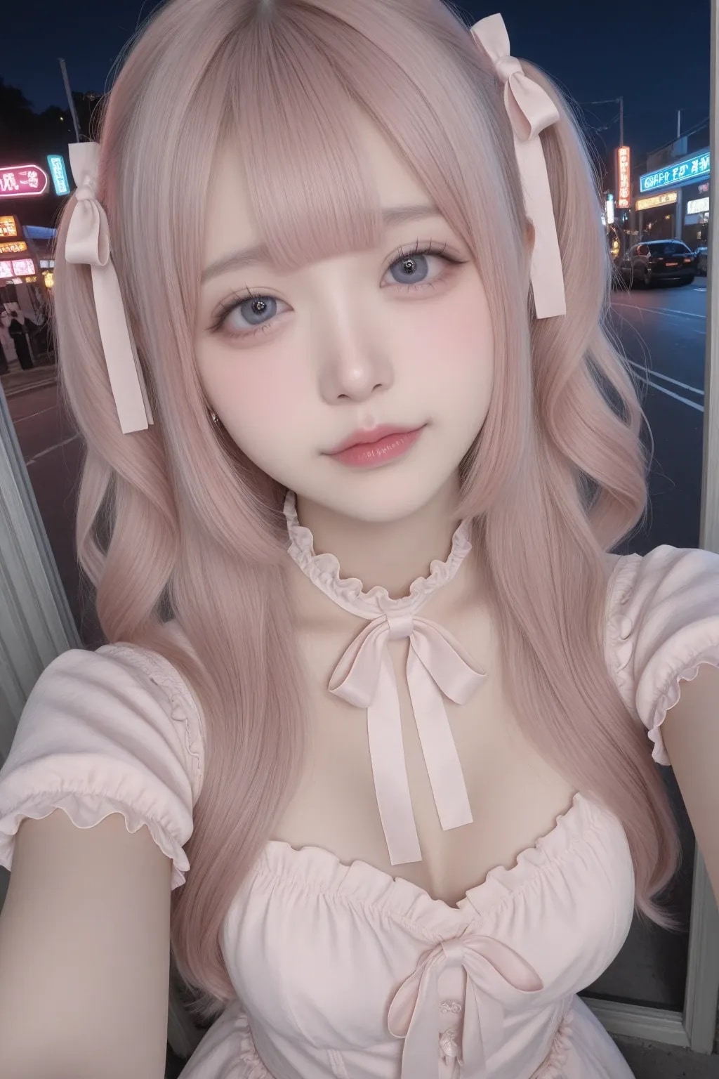 地雷系ちゃんの自撮り001《SeaArt》