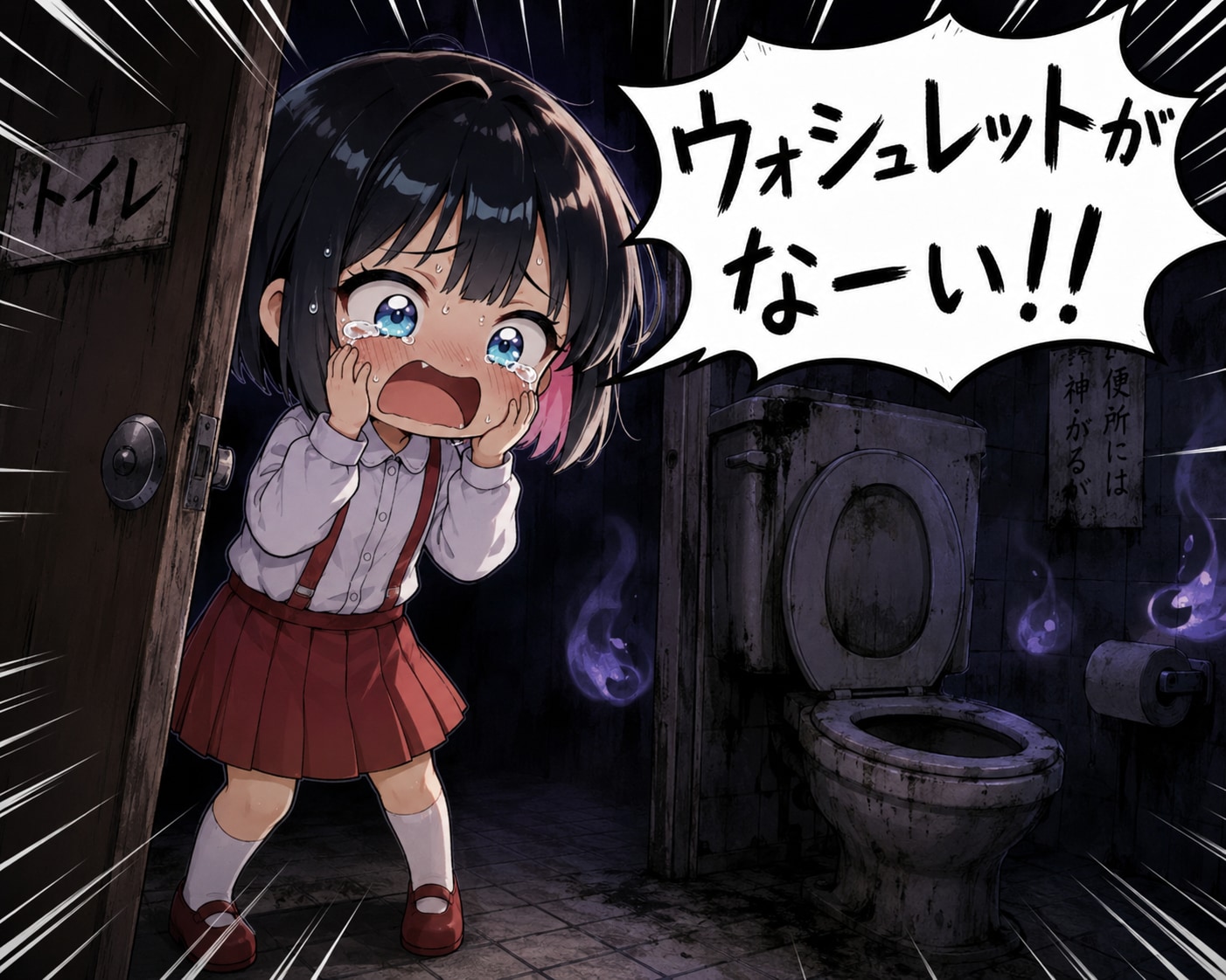 ウォシュレットがない便器をみたトイレの花子さん | の人気AIイラスト・グラビア