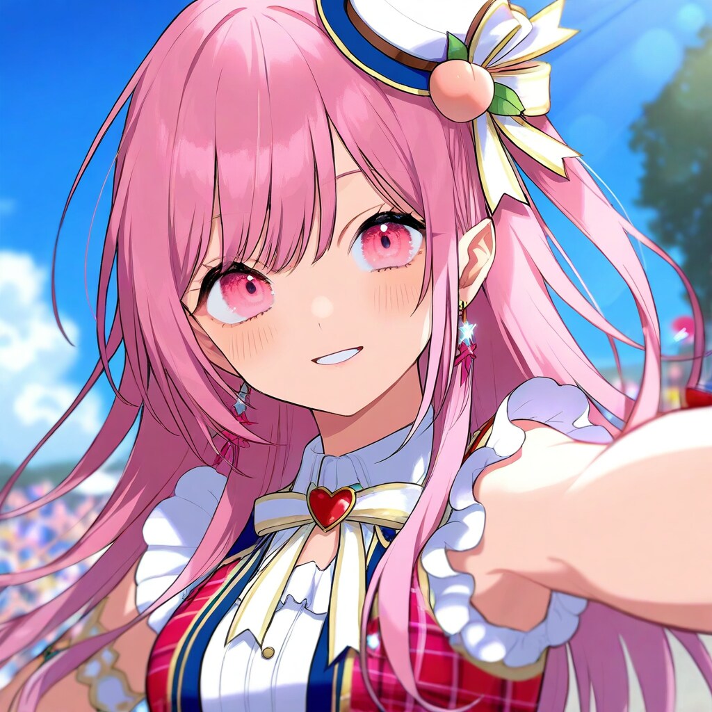 桃(ふくあかり)の擬人化