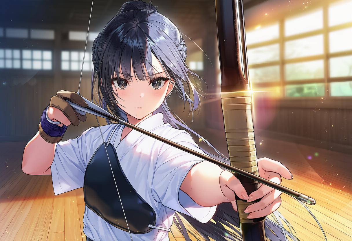 女子高生の体験入部　弓道部編 | の人気AIイラスト・グラビア