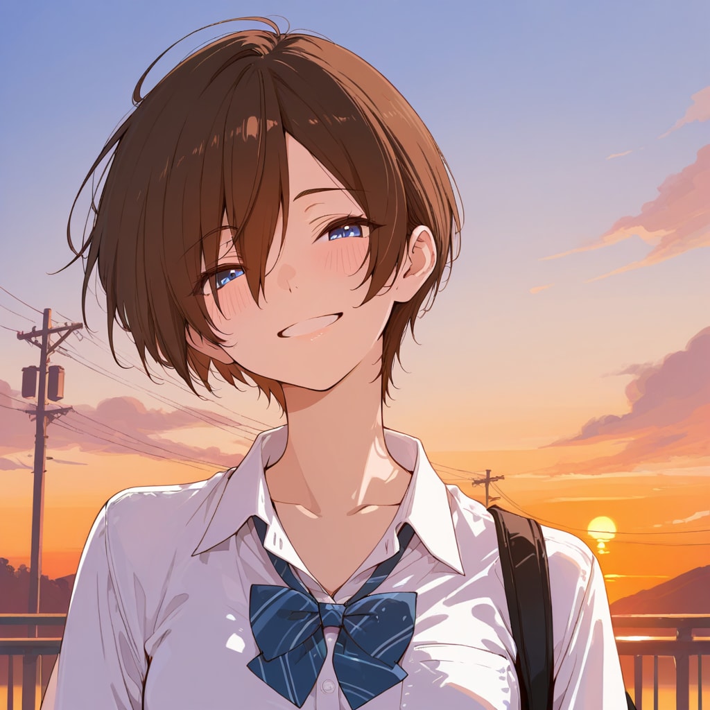 下校中