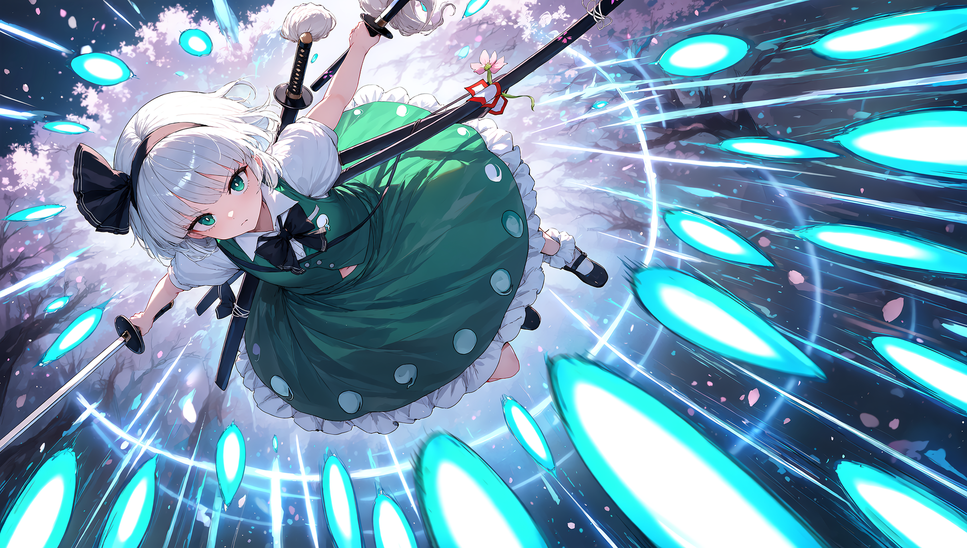 V5　東方　魂魄妖夢　弾幕 | の人気AIイラスト・グラビア