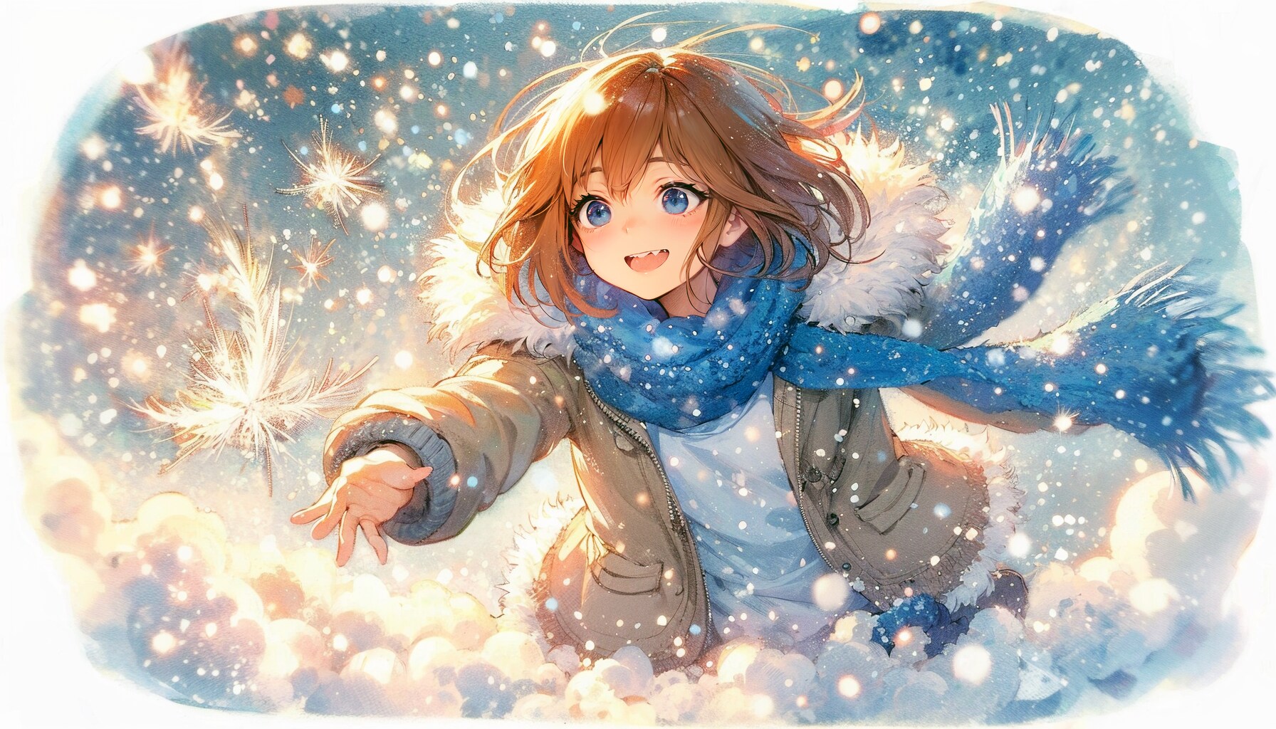 雪と少女56 | の人気AIイラスト・グラビア