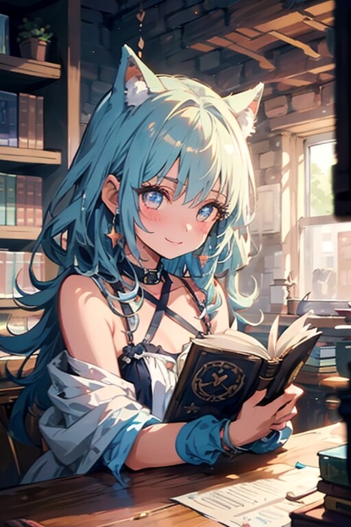 猫魔女と読書